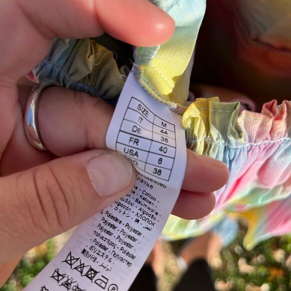 Anthropologie Beatrice B Square Neck Tiered Dress NWT - Picture 13 of 16